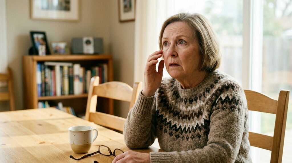 Eye with multiple dark floaters suddenly appearing in the field of vision